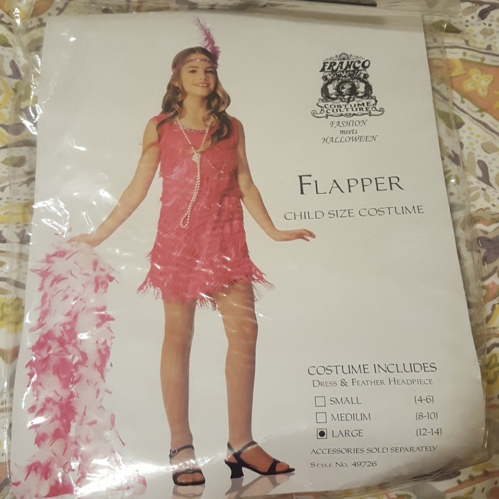 Adorable girls flapper Halloween costume